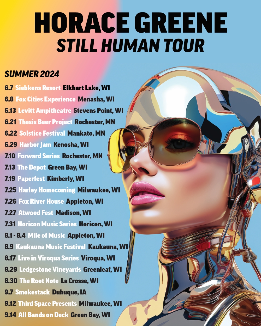 Still Human 2024 Summer Tour Poster